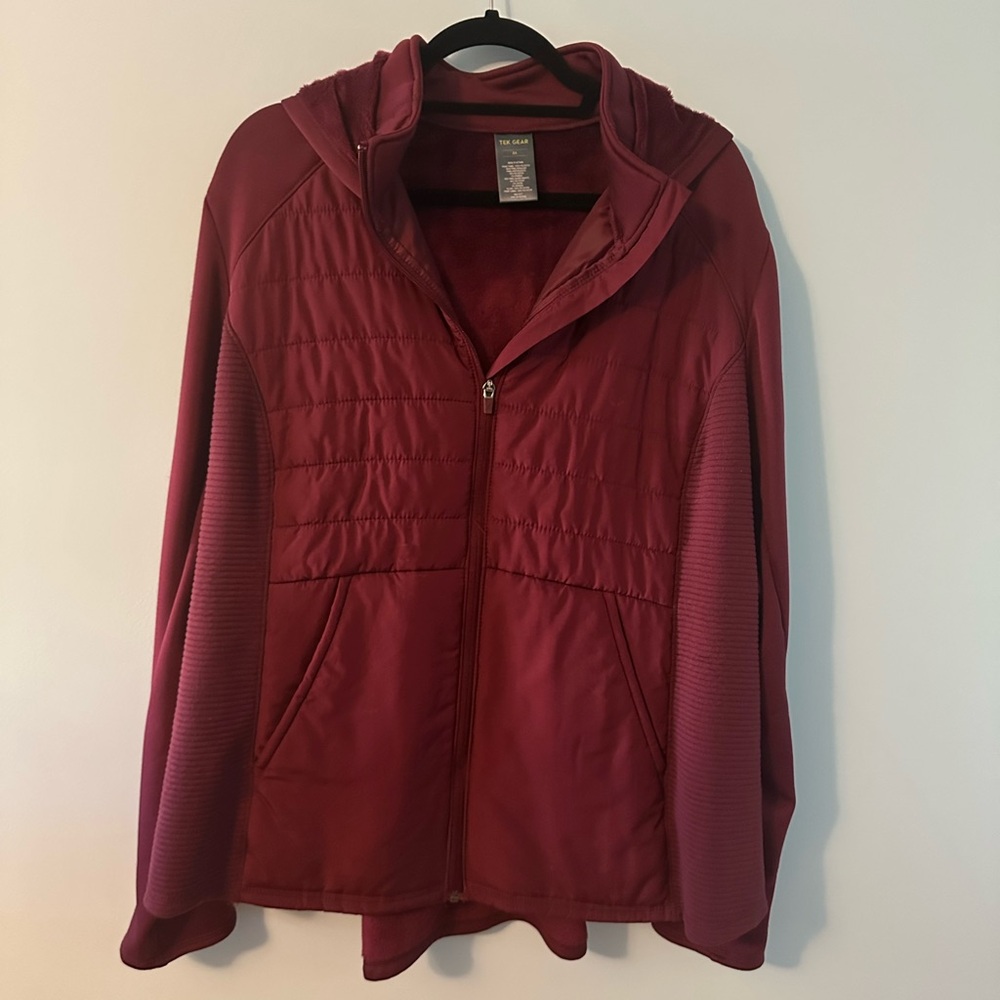 Maroon/ purple-ish Zip-Up Hoodie